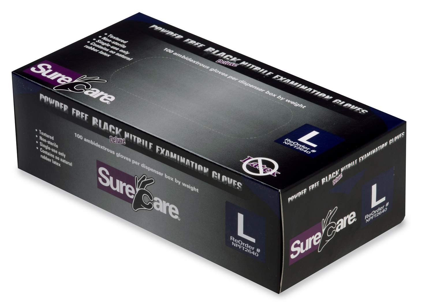 Nitrile - Deluxe Black 7 MIL Exam Gloves